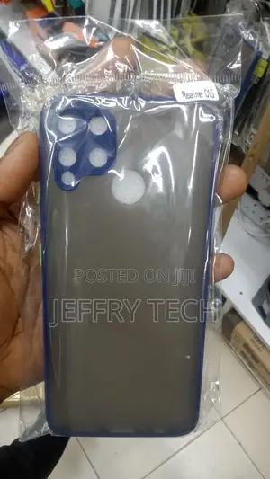 Smoke Shockproof Case for Realme C15 Dual Layer Protection S