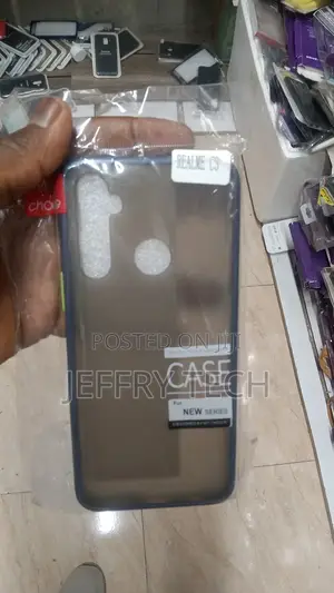 Silicone Back Cover for Realme C3 -RMX2027 - Black