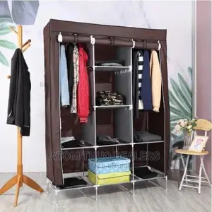 3 Column Metallic Wardrobe