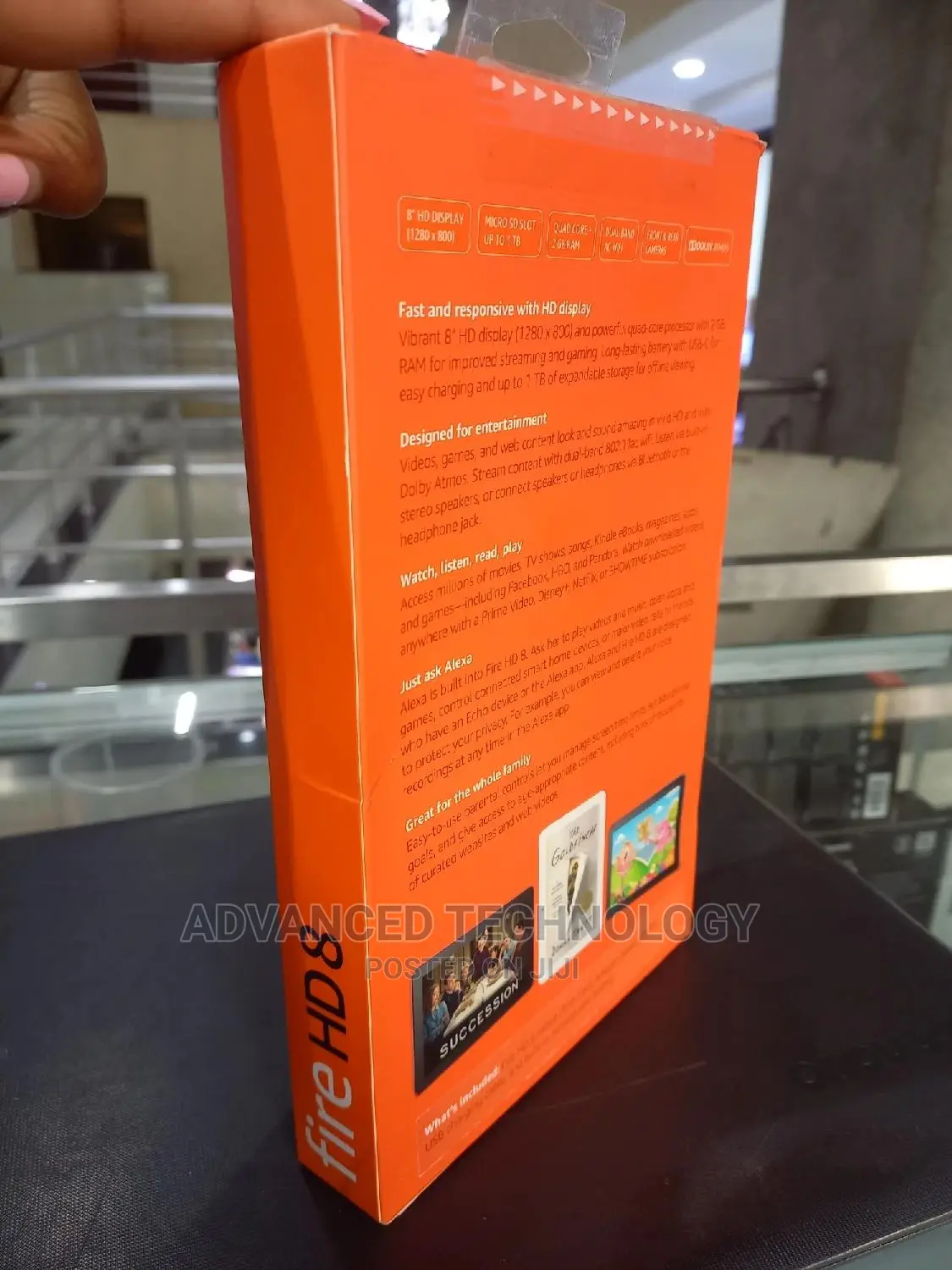 New Amazon Fire HD 8 64 GB Black