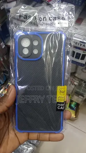 Back Cover for Mi 11 Lite Carbon Fiber TPU Case (Black, Sho