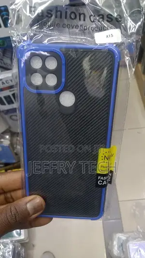 Cases for Oppo A15 Carbon Fiber Texture Shockproof TPU Case