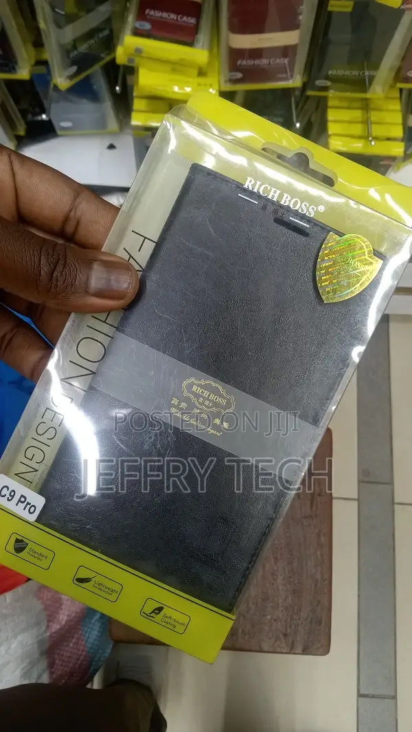 Samsung Galaxy C9 Pro Rich Boss Leather Wallet Flip Cover Ba