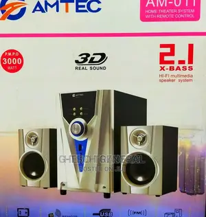 Amtec AM-011 Sub Woofer Bluetooth,FM,USB-2.1 CH