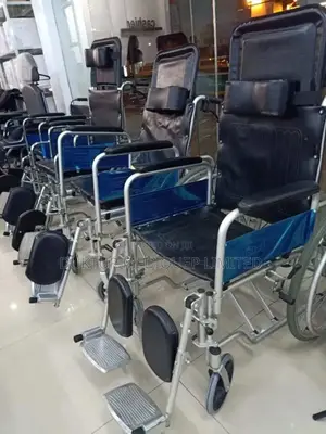 Reclining Foldable Steel Wheelchair 18" Seat, User 100kg