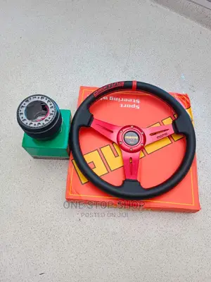 Universal Fit Momo Steering Wheel With Hub