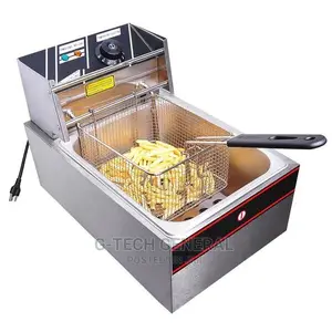 Nunix Commercial Single Stainless Steel Deep Fryer -6 L