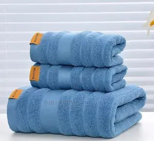 3 Set Blue Bath Towels