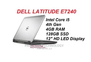 Laptop Dell Latitude E7240 8GB Intel Core I5 SSD 256GB