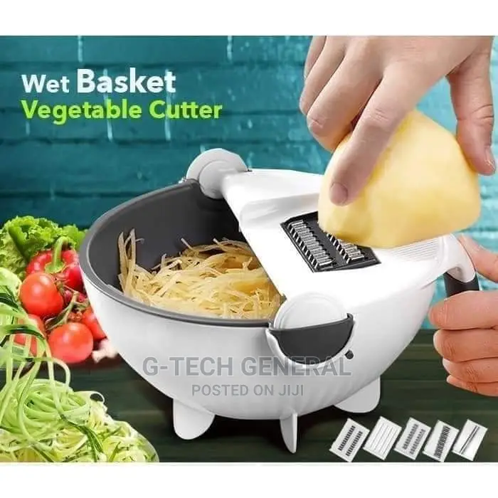 Generic Wet Basket 9-in-1 Multifunctional Vegetable Cutter