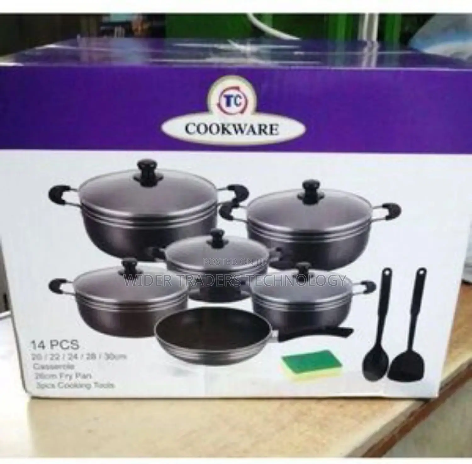 TC 14 Pcs Heavy Duty Non Stick Cooking Ware Pots Set