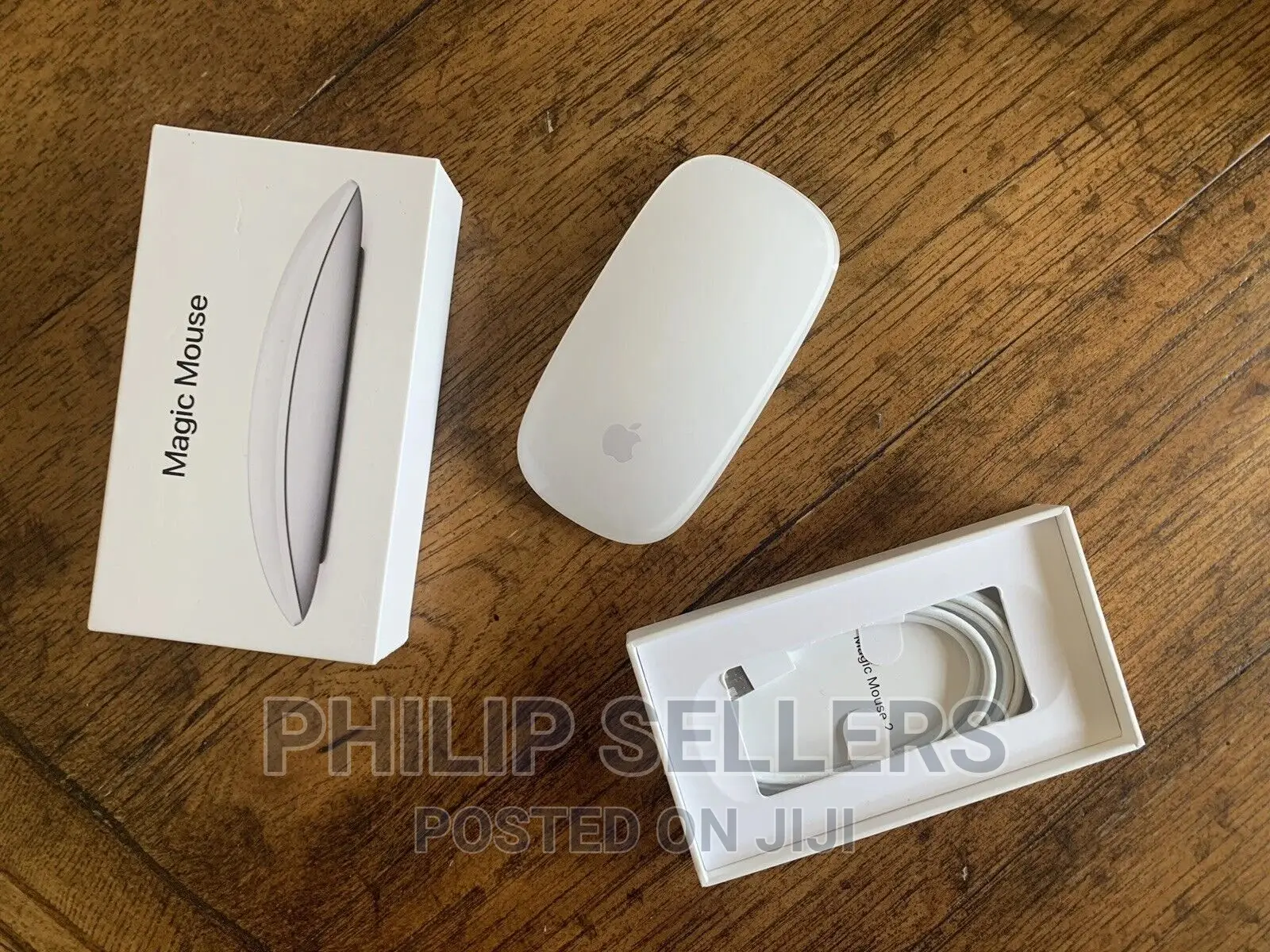 Apple Magic Mouse 2. White With Box, and Charging Cord.