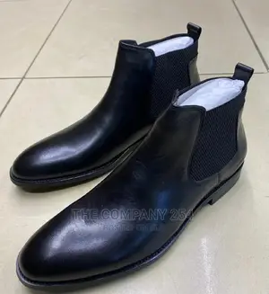 Mens Designer Fashion Smart Casual Business Leather Boots