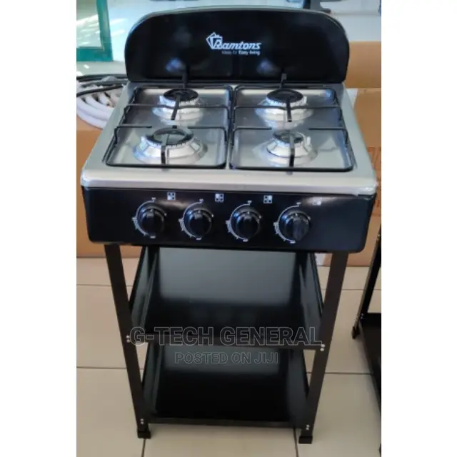 Ramtons 4 Gas Burner Auto Ignition Cooker With Stand