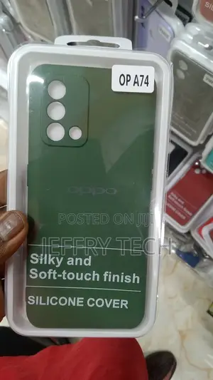 Liquid Silicone Oppo A74 5G Back Cover Case