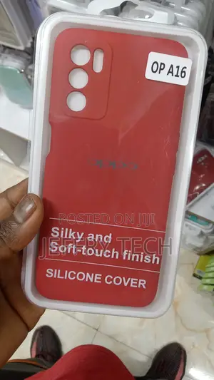 Retail Back Case Cover for Oppo A16 (Silicone|Black)