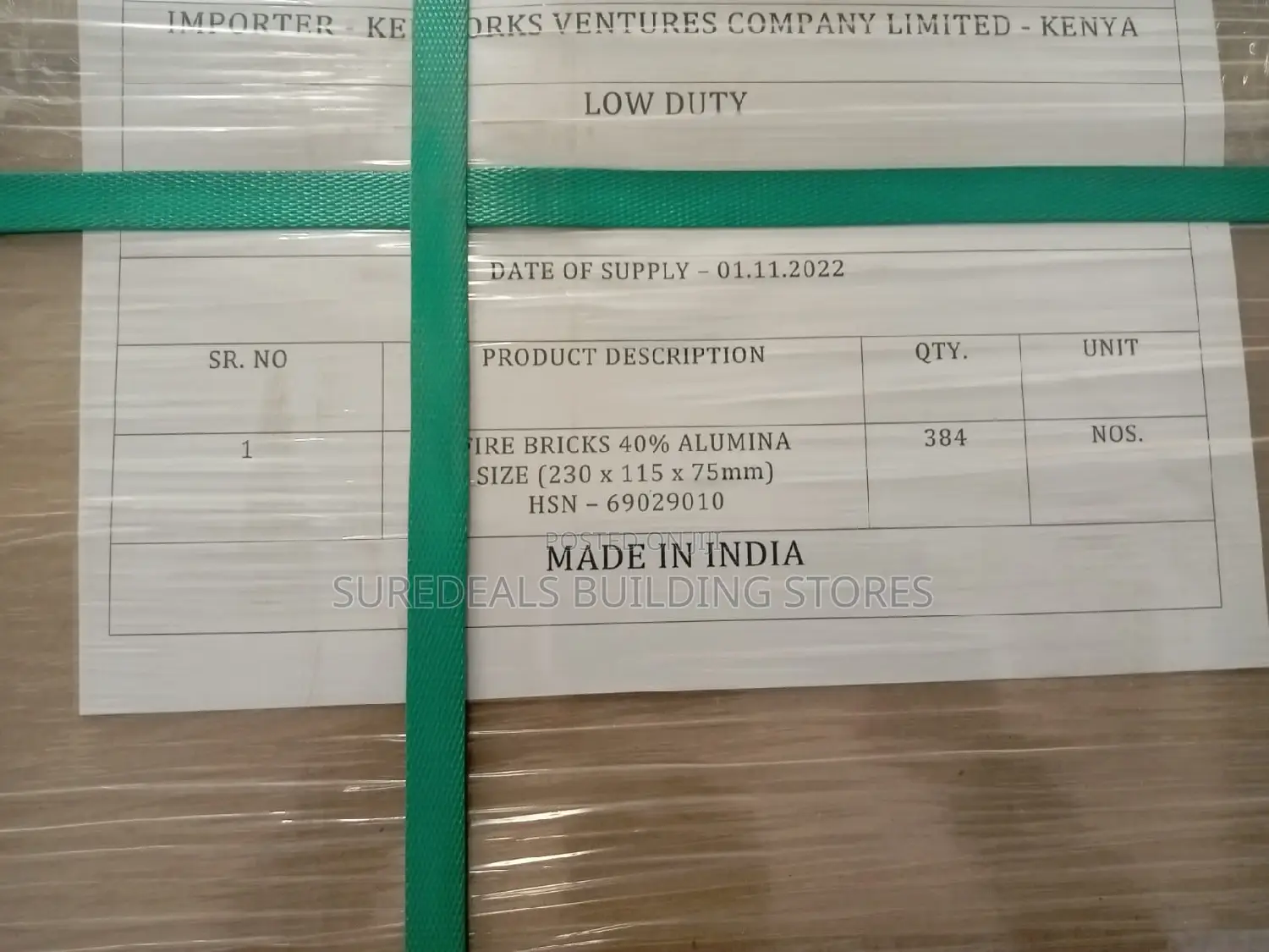 High Temperature Fire Bricks 40% (Alumina Bricks)