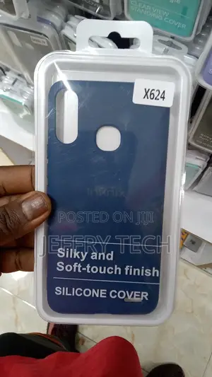 Infinix Hot 7 X624 Back Cover Silicon With Sling Grip Free
