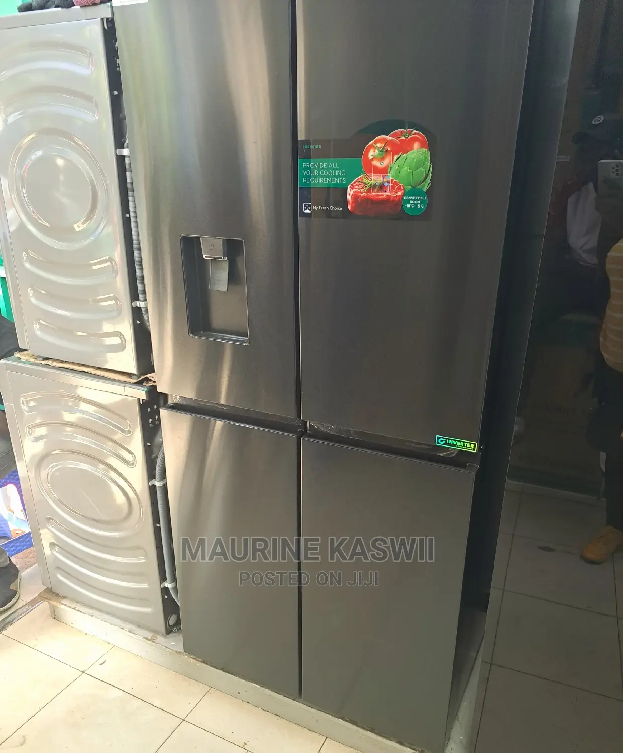 Hisense 454L Multi Door Fridge REF454DR With Dispenser