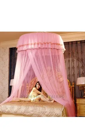 Generic Pink Round Mosquito Net - FREE SIZE