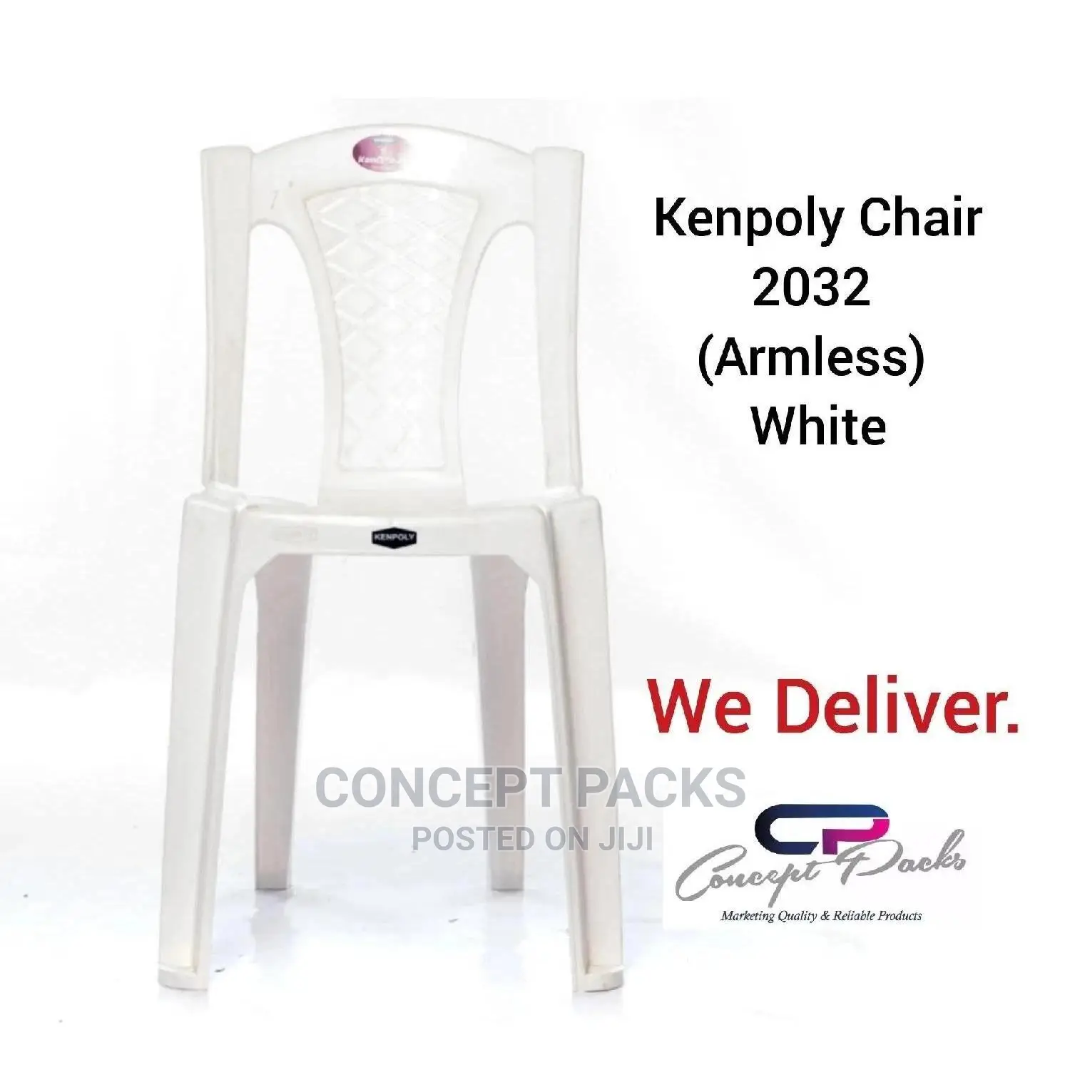 Kenpoly Chair 2032 (Armless) White