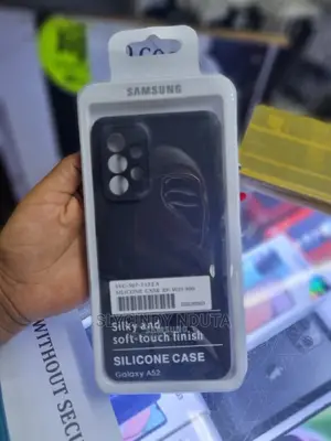Samsung Galaxy A52 Silicone Case(Black)