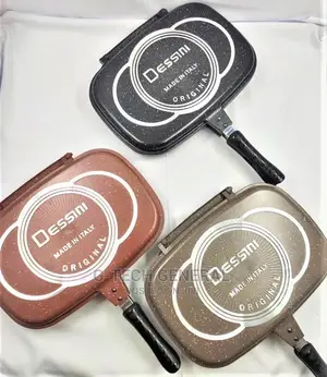 Dessini Double Grill Pan 40cm (Free Apron Spatula)