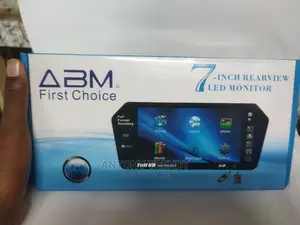 Car Mp4 Player ,7 Inch FT LCD Car View Mirror Monitor BLACK