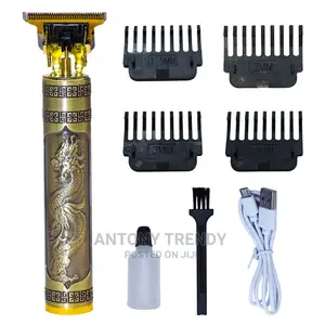 Hair Clipper/Trimmer USB Rechargeable Cordless Gold as Pictu