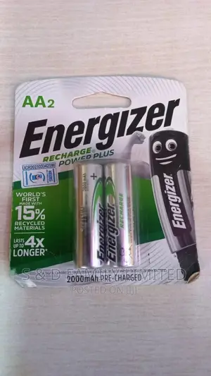 Energizer Rechargeable AA Batteries One Pair