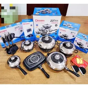 Dessini Die Cast Aluminium Set - 23 Pcs Cookware Set