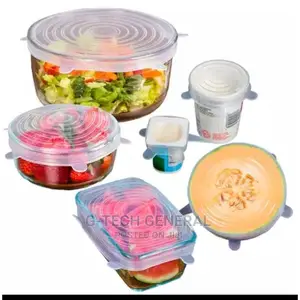Generic Silicone Food Container Covers- 6pcs