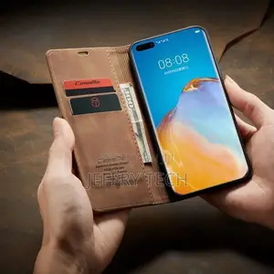 Luxury Magnetic Flip Case P30 Lite Leather Wallet