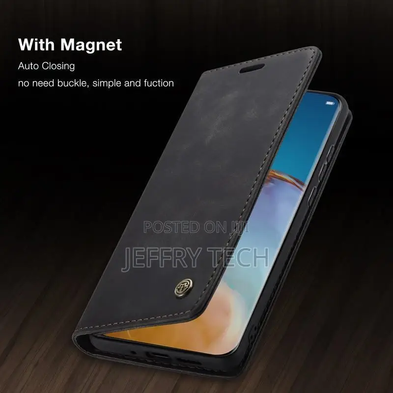Luxury Magnetic Flip Silicone Case P3o Pro Leather Wa