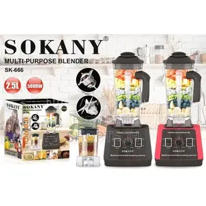 Sokany 5000 Watts Commercial Heavy Duty Blender -2.5ltrs