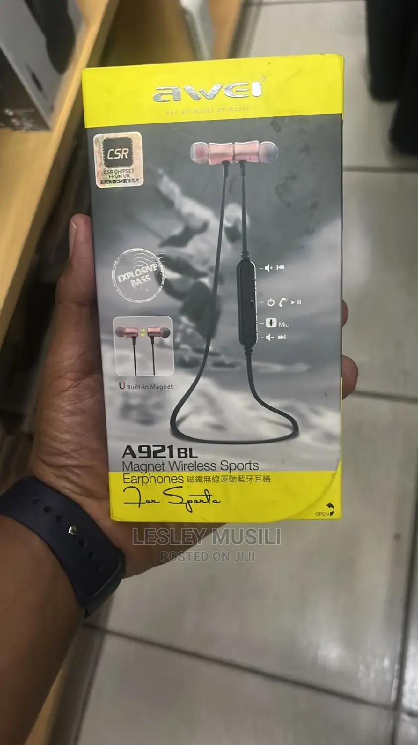 AWEI A921BL Sport Bluetooth Earphone
Magnetic Function
