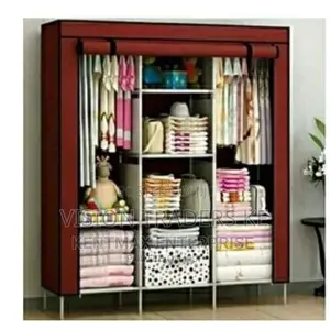 3 Columns Portable Metallic Wardrobe