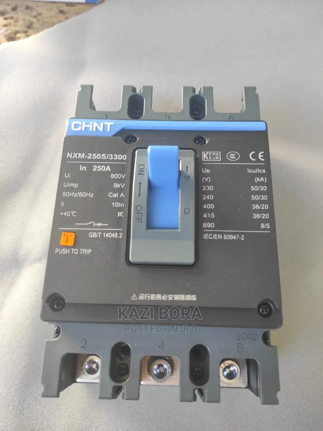 250a 3pole McCb Chint