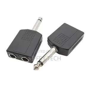 1/4 Inch Mono Plug Jack Audio Adapter 1/4" 6.35mm Male to Do
