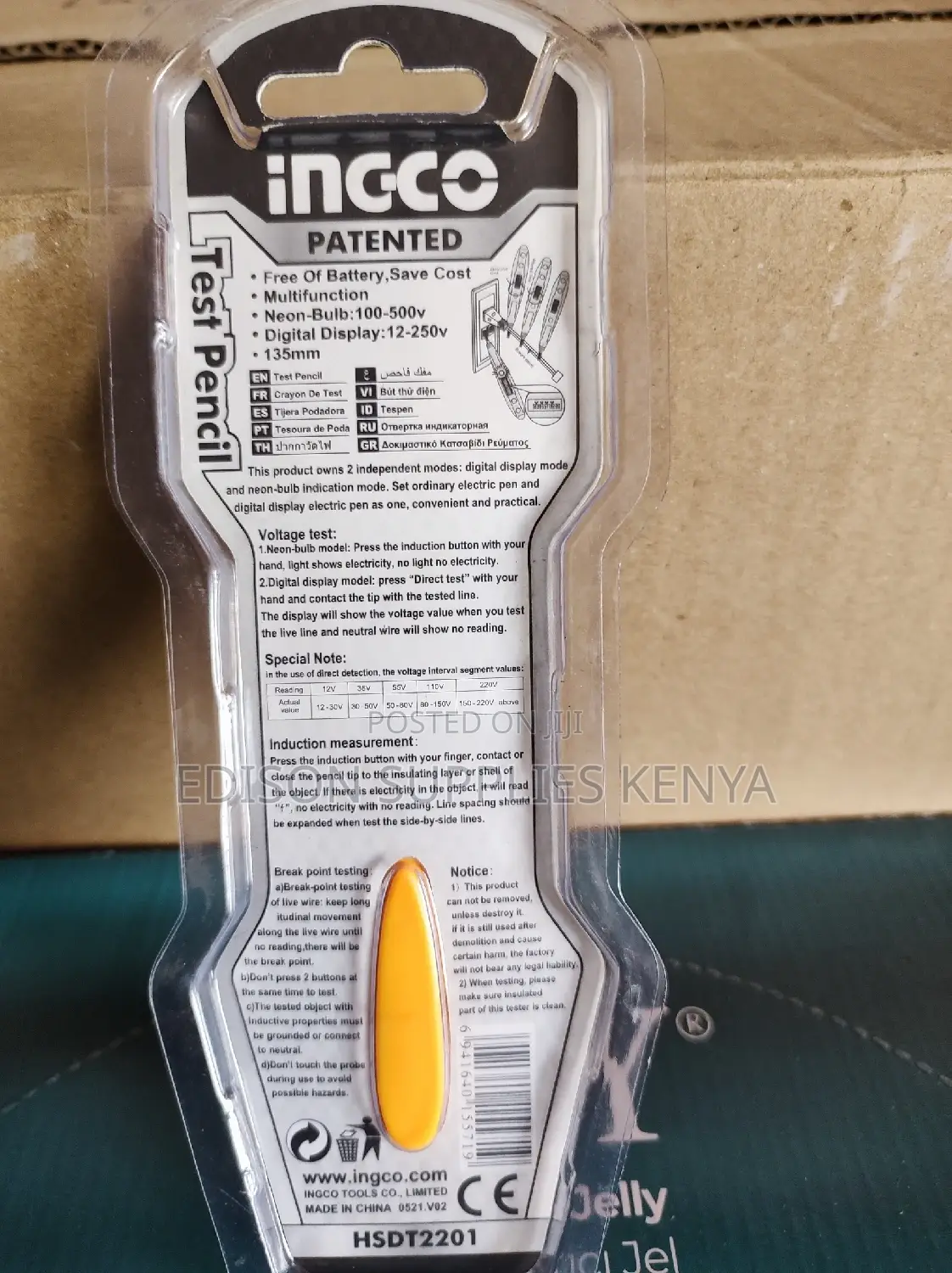 Ingco Digital Test Pencil Ingco Voltage Tester Detector