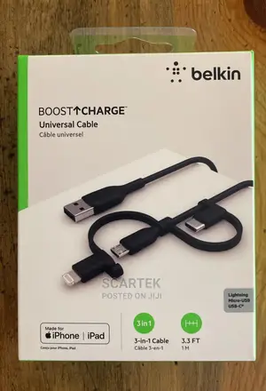 Belkin Universal Cable With Micro Usb-C Lighting Connectors