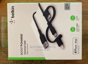 Belkin Universal Cable(Microusb,Usb C,Lighting Connector)