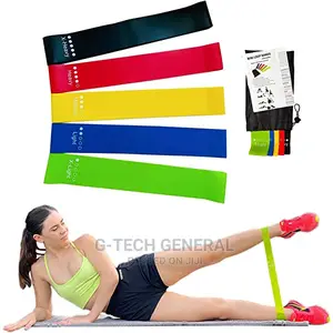 Generic 5pc Different Levels Yoga Resistance Bands Fitness