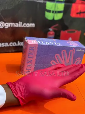 Red Nitrile Gloves