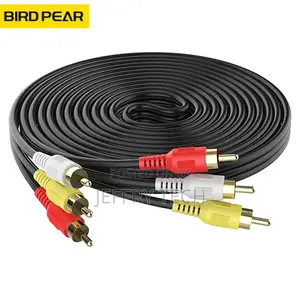 3RCA Male to 3 RCA Male Composite Audio Video AV Cable 5m