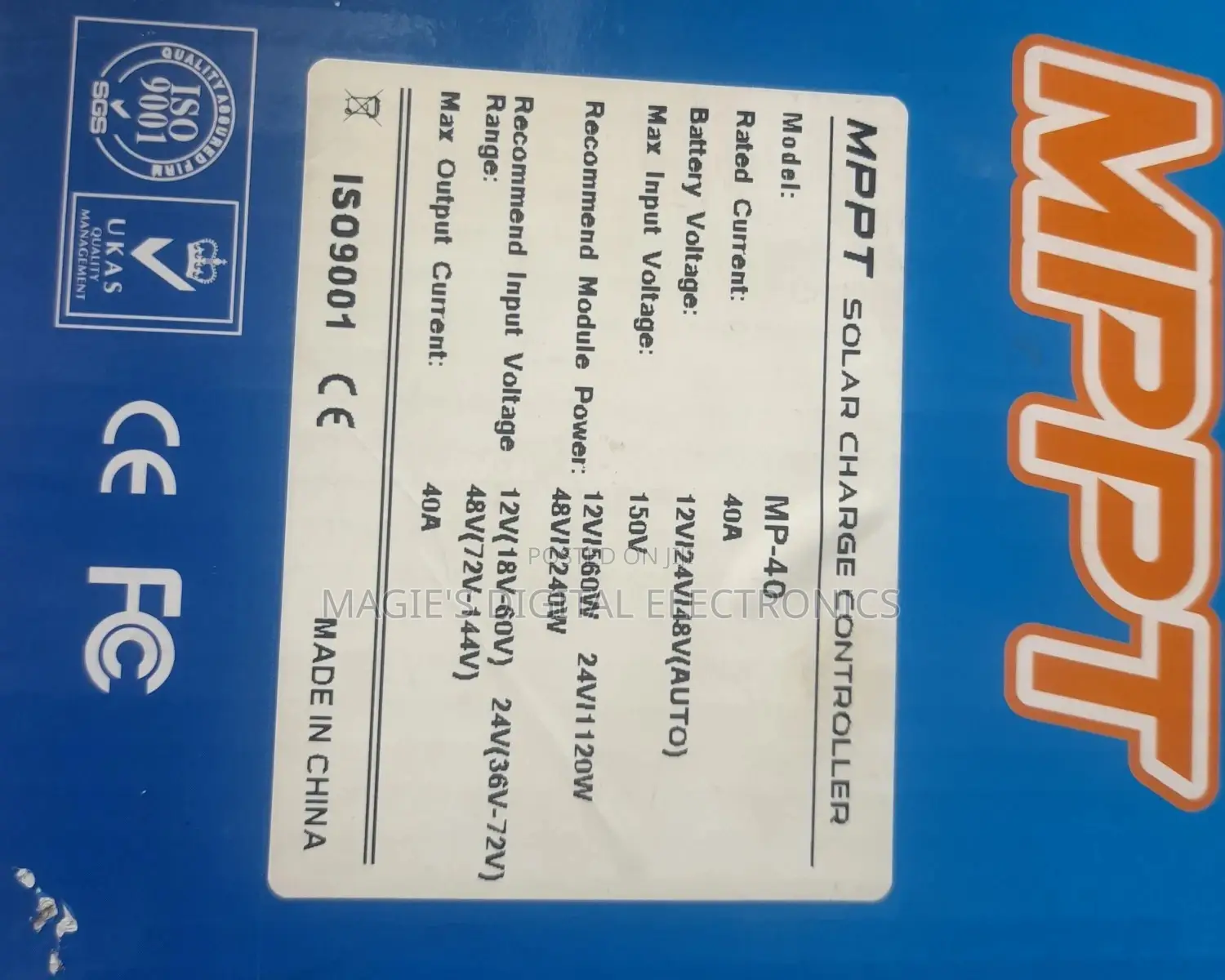Mppt Solar Charge Controller