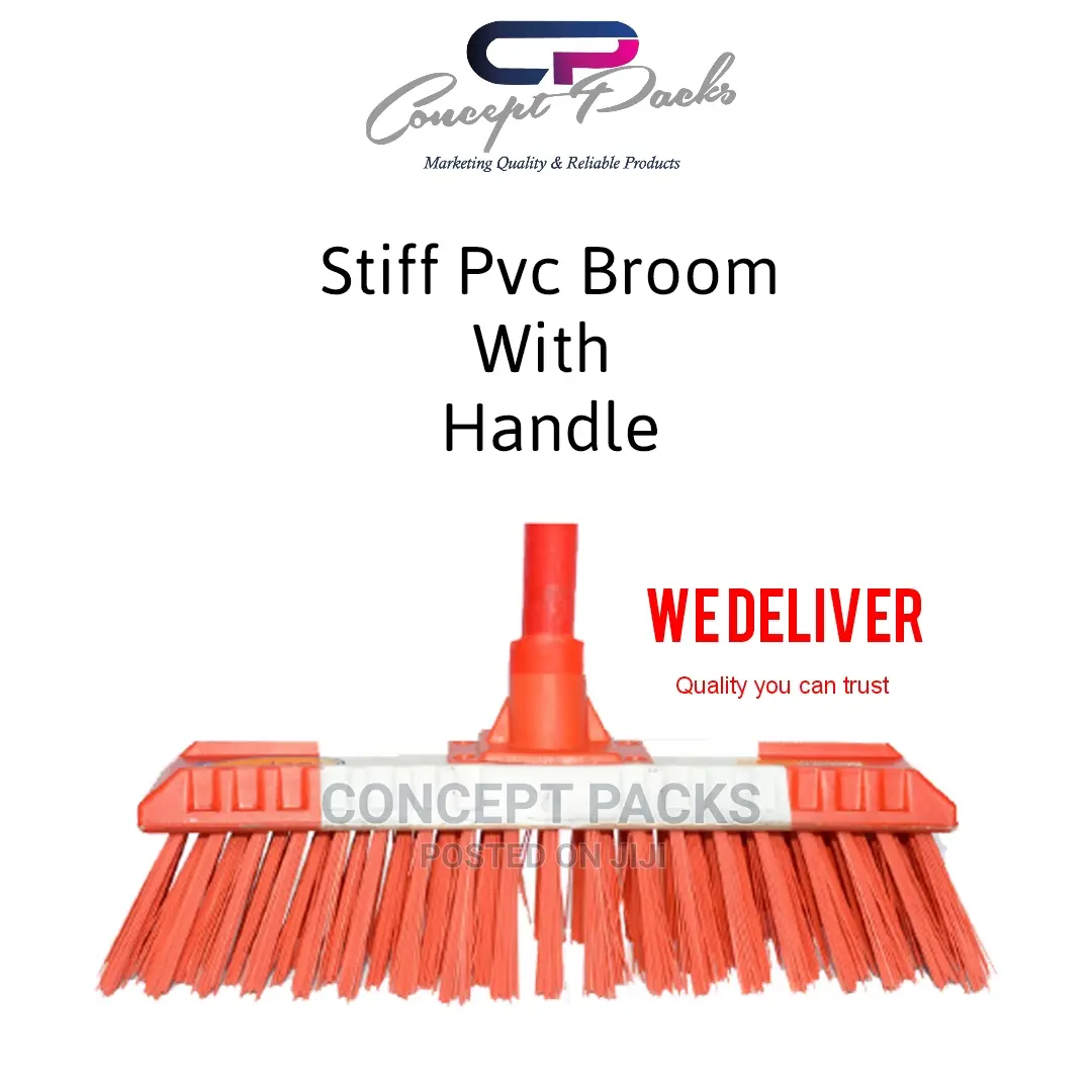 Stiff Pvc Broom With Handle