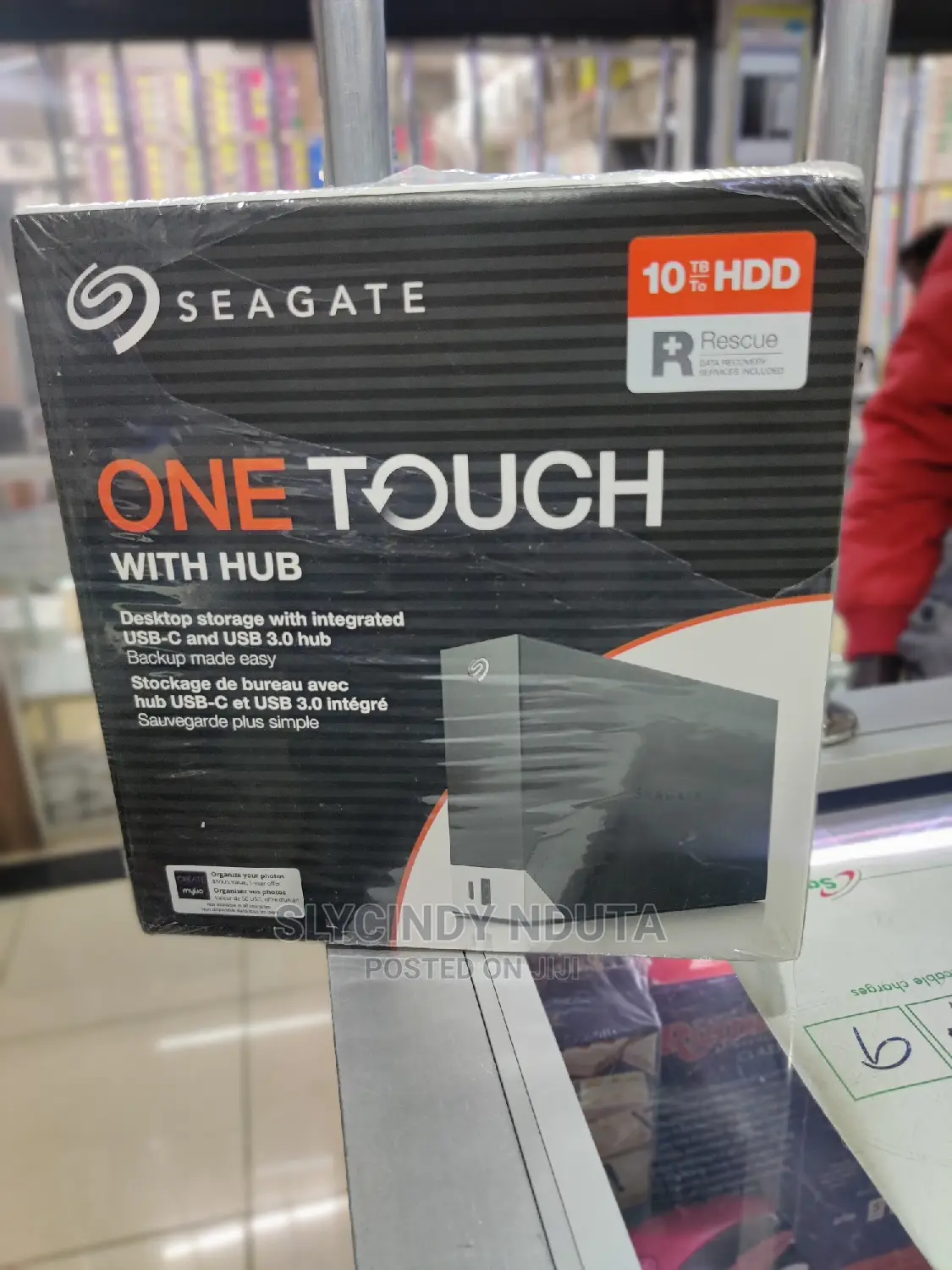 Seagate 10tb to HDD One Touch With Hub
