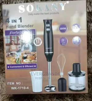 4 in 1 Sokany Hand Blender