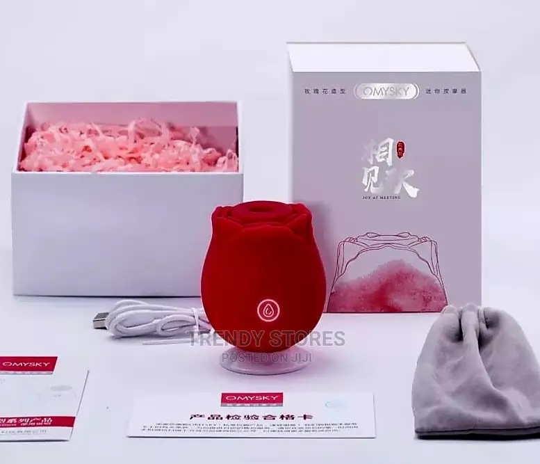 2in1 the ROSE Vibrator - Red